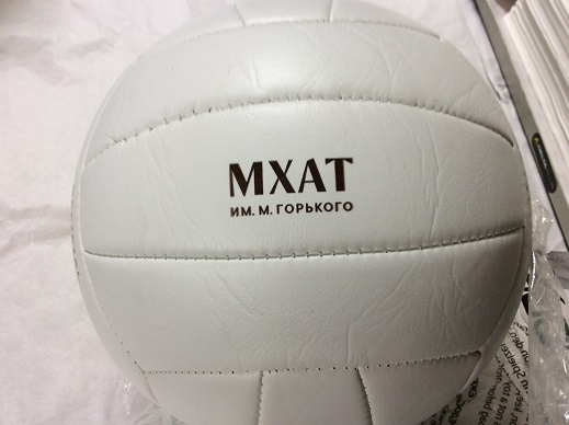 Логотип на волейбольном мяче Уф печатью