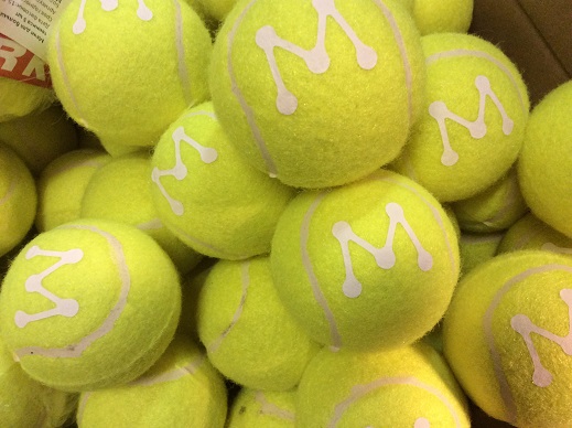 Нанесение на мячи для большого тенниса под заказ