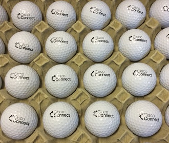 Мячи для гольфа с нанесением логотипа. Тампопечать.
