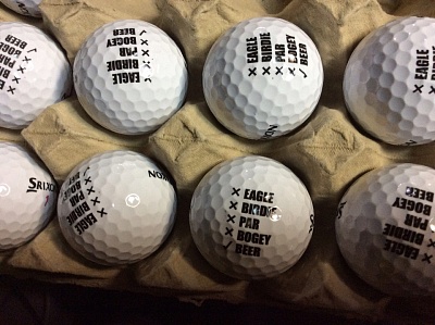 Мяч для гольфа под заказ с логотипом заказчика