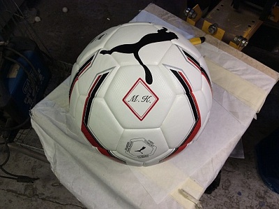 Футбольный мячик с нанесением логотипа