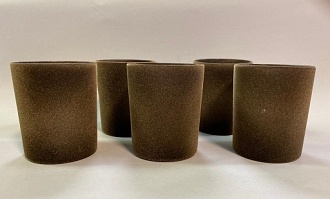 Флокирование стаканов из керамики для свечей