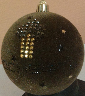 Флокированные новогодние шары с нанесением логотипа.