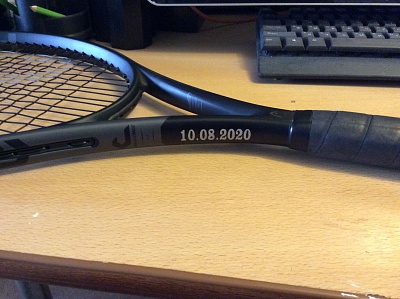 Hакетка для большого тенниса к дню рождения